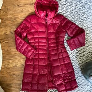 Cavin Klein long packable down jacket